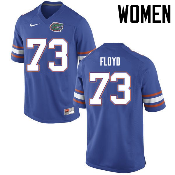 Florida Gators Women #73 Sharrif Floyd College Football Jerseys Blue